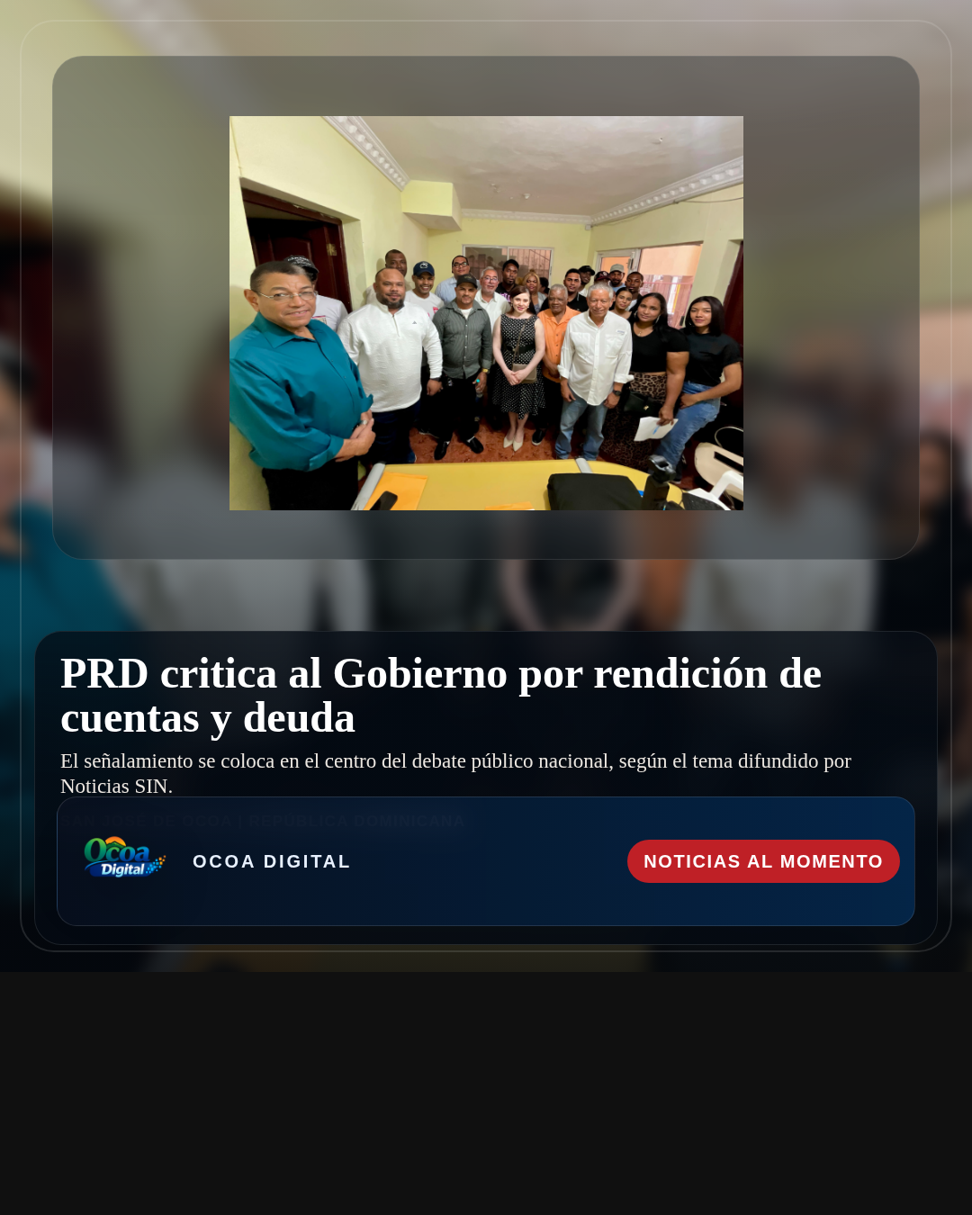 PRD critica al Gobierno por rendición de cuentas y deuda