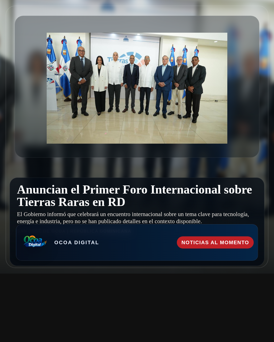 Anuncian el Primer Foro Internacional sobre Tierras Raras en RD