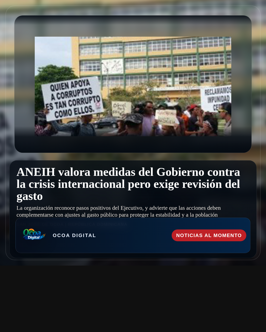 ANEIH valora medidas del Gobierno contra la crisis internacional pero exige revisión del gasto