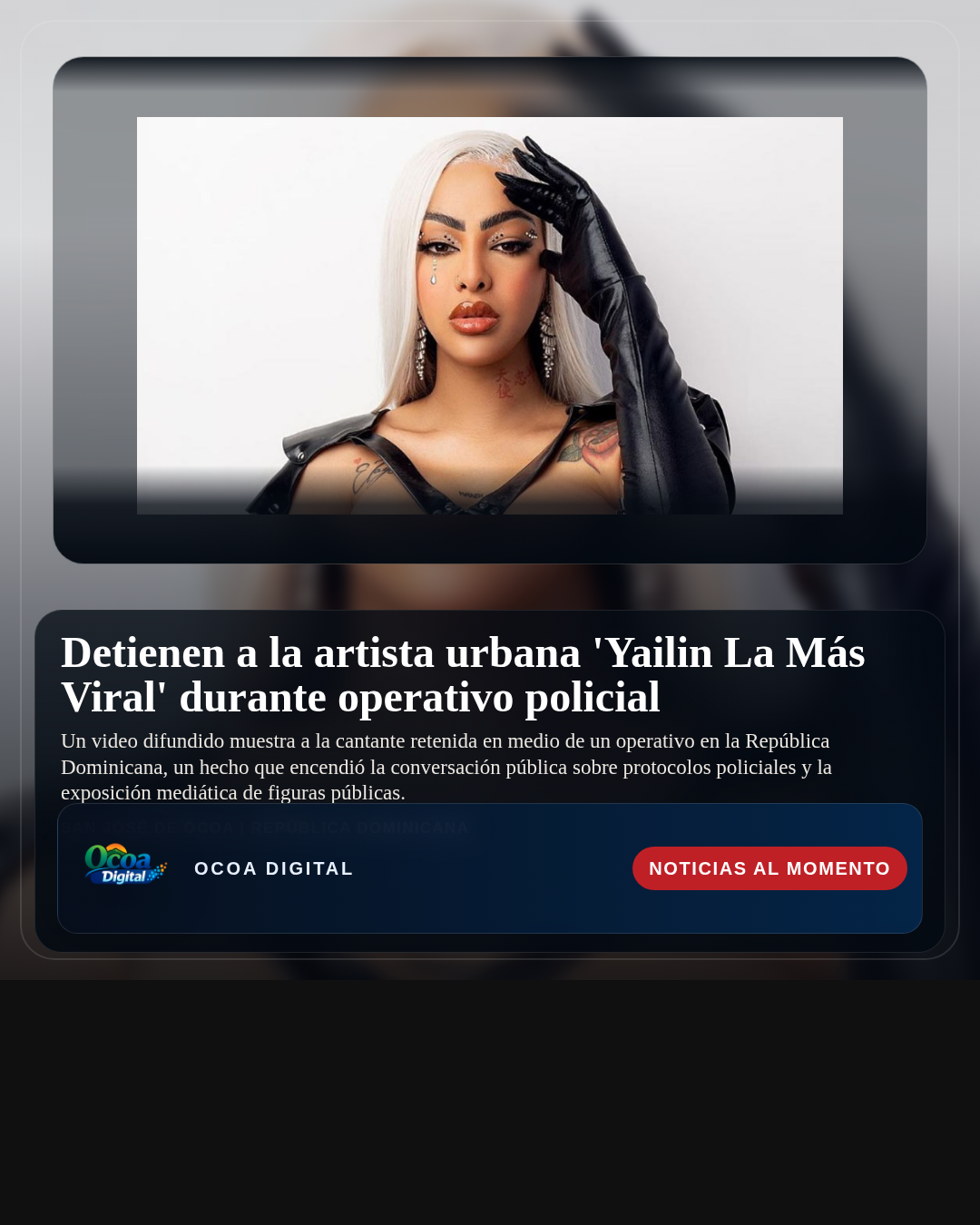 Detienen a la artista urbana 'Yailin La Más Viral' durante operativo policial