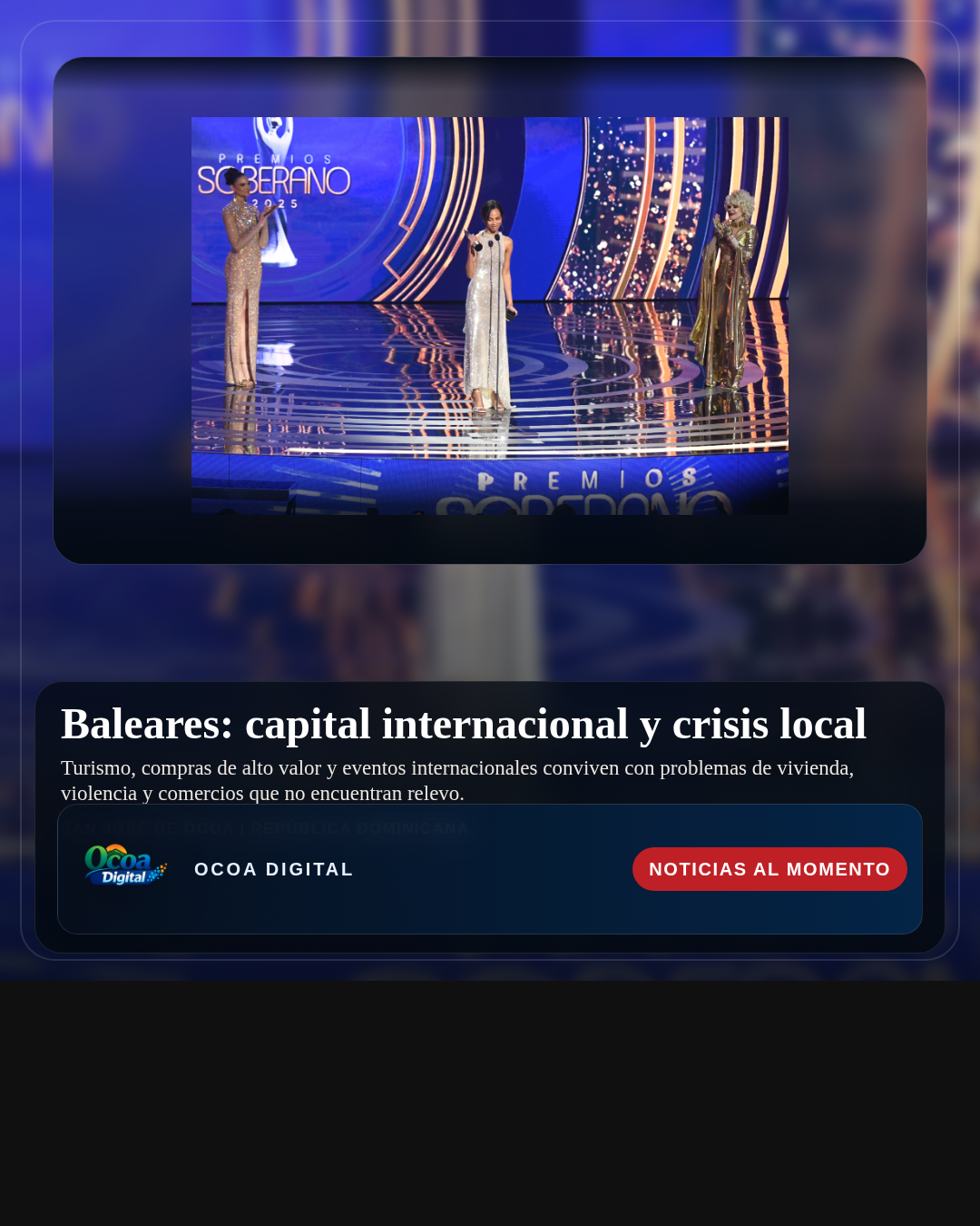 Baleares: capital internacional y crisis local