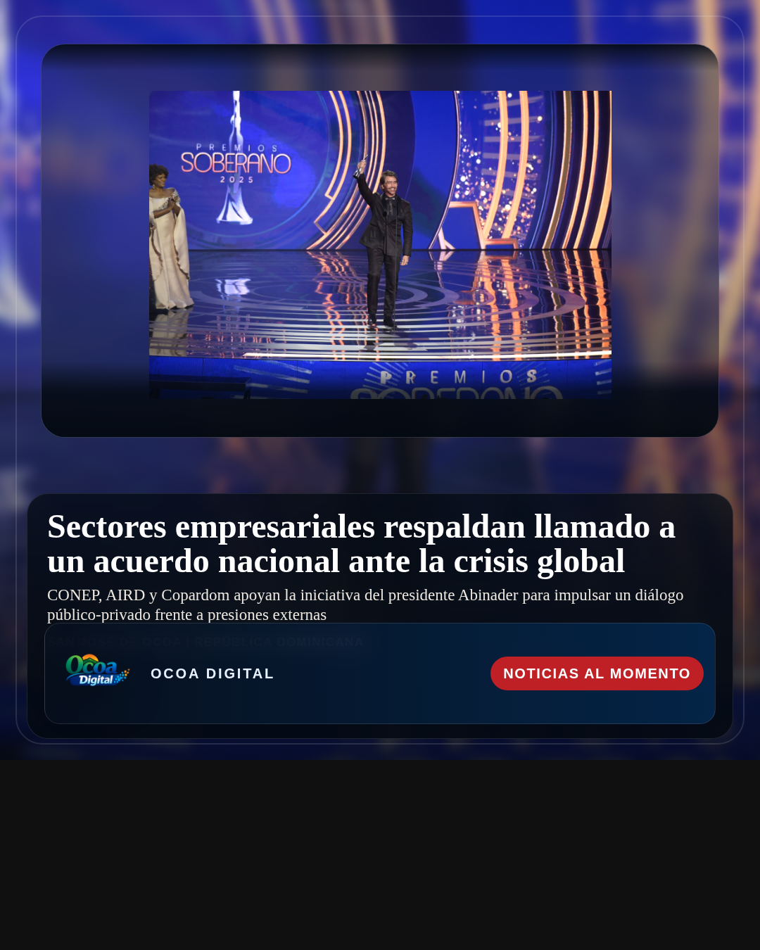 Sectores empresariales respaldan llamado a un acuerdo nacional ante la crisis global