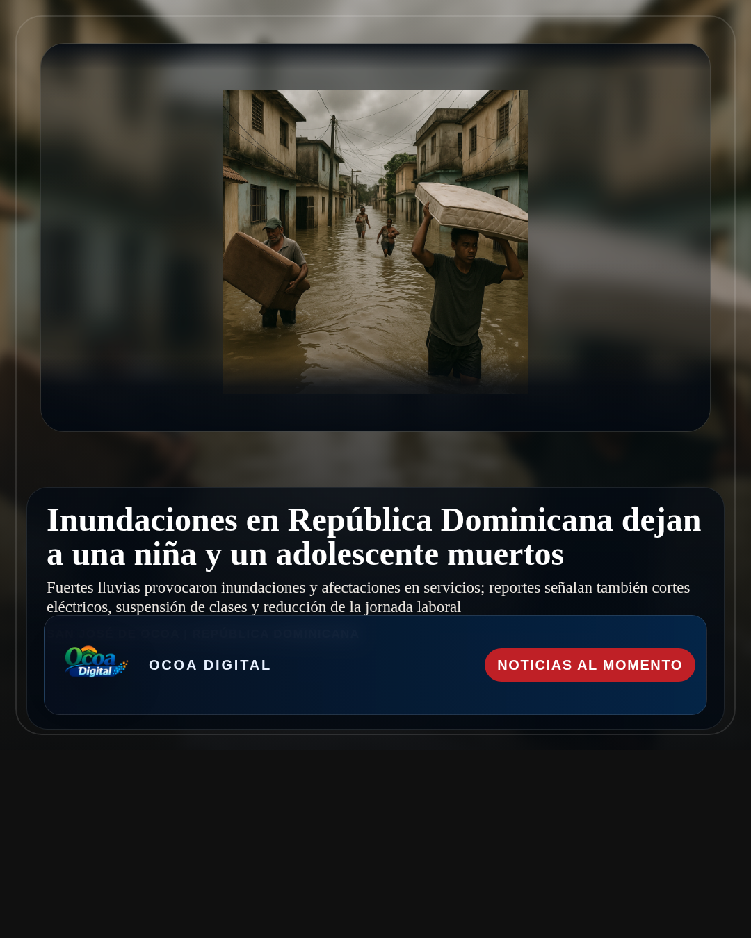 Inundaciones en República Dominicana dejan a una niña y un adolescente muertos
