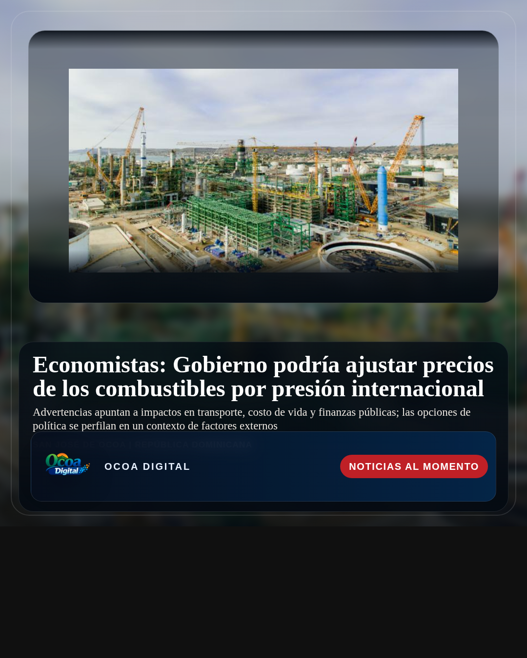 Economistas: Gobierno podría ajustar precios de los combustibles por presión internacional