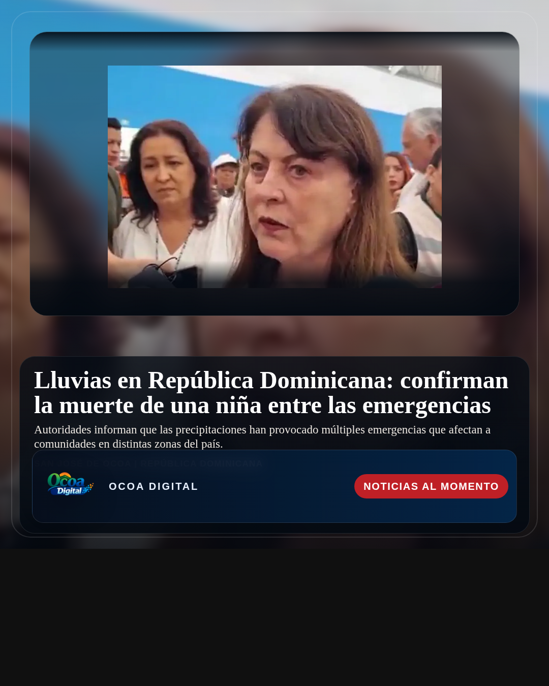 Lluvias en República Dominicana: confirman la muerte de una niña entre las emergencias