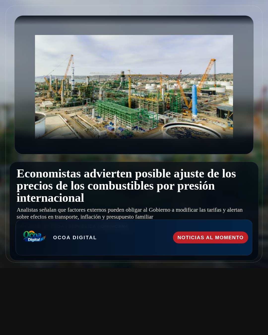 Economistas advierten posible ajuste de los precios de los combustibles por presión internacional