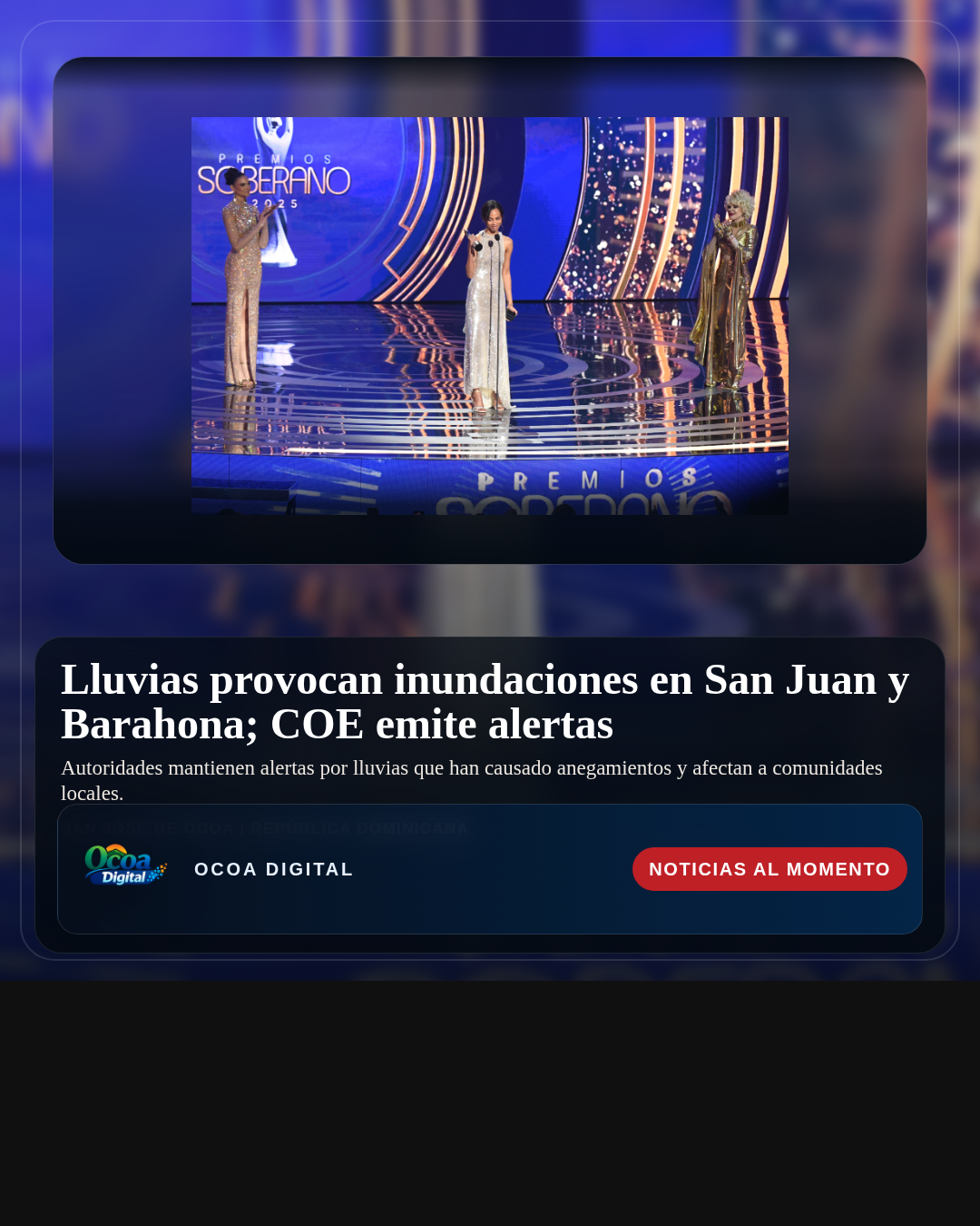 Lluvias provocan inundaciones en San Juan y Barahona; COE emite alertas