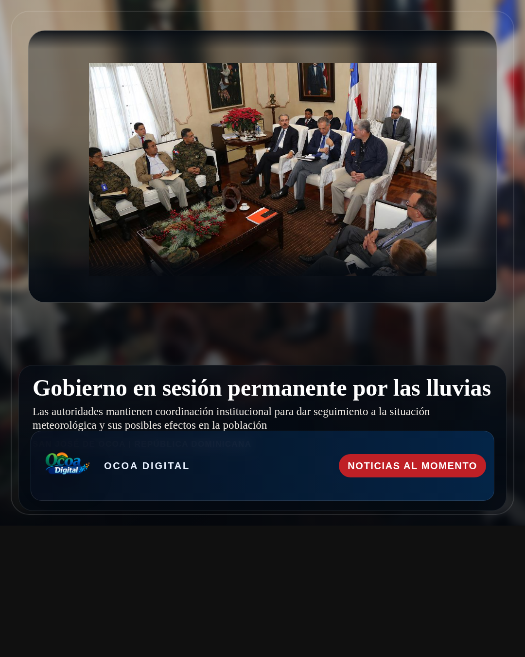Gobierno en sesión permanente por las lluvias