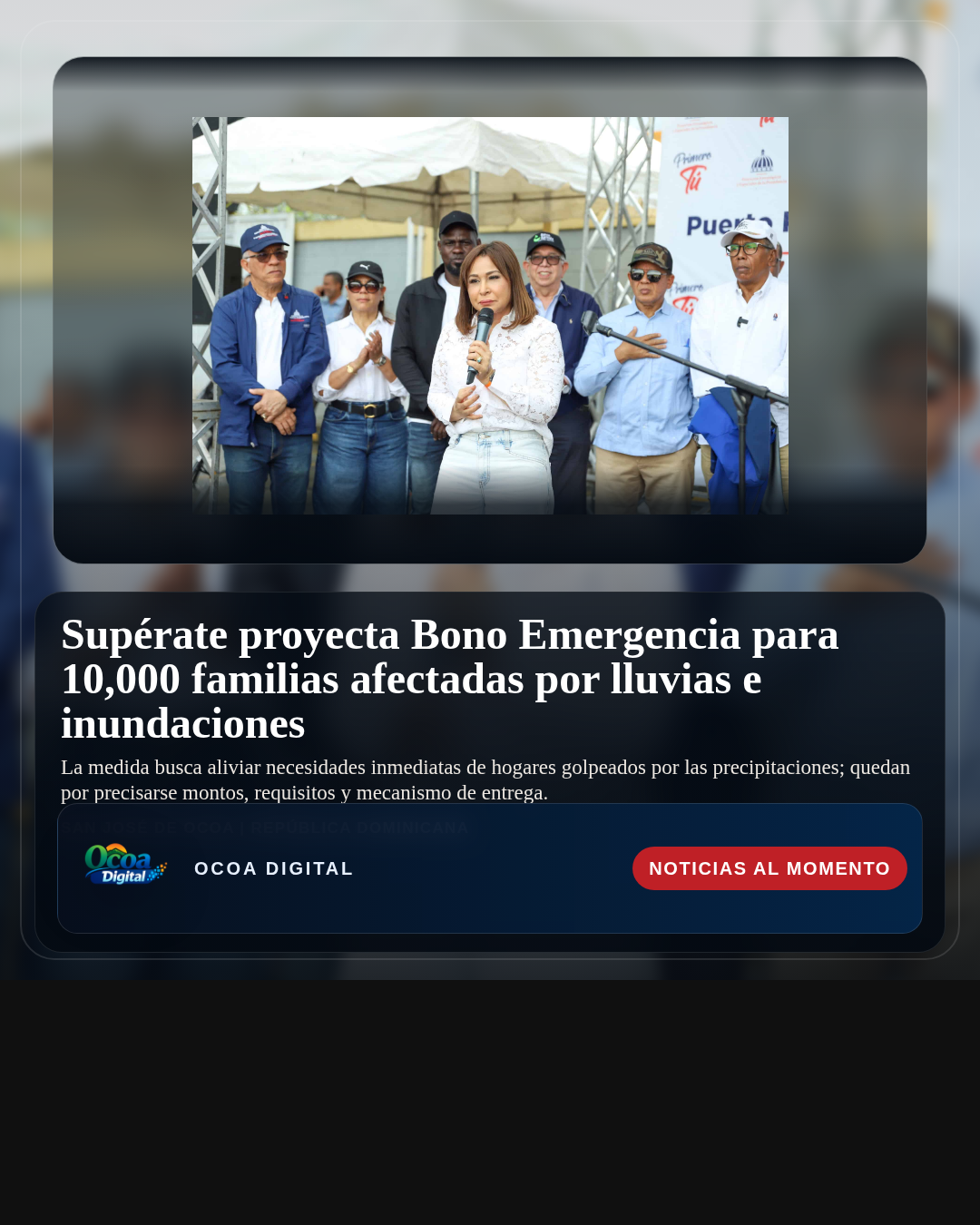 Supérate proyecta Bono Emergencia para 10,000 familias afectadas por lluvias e inundaciones