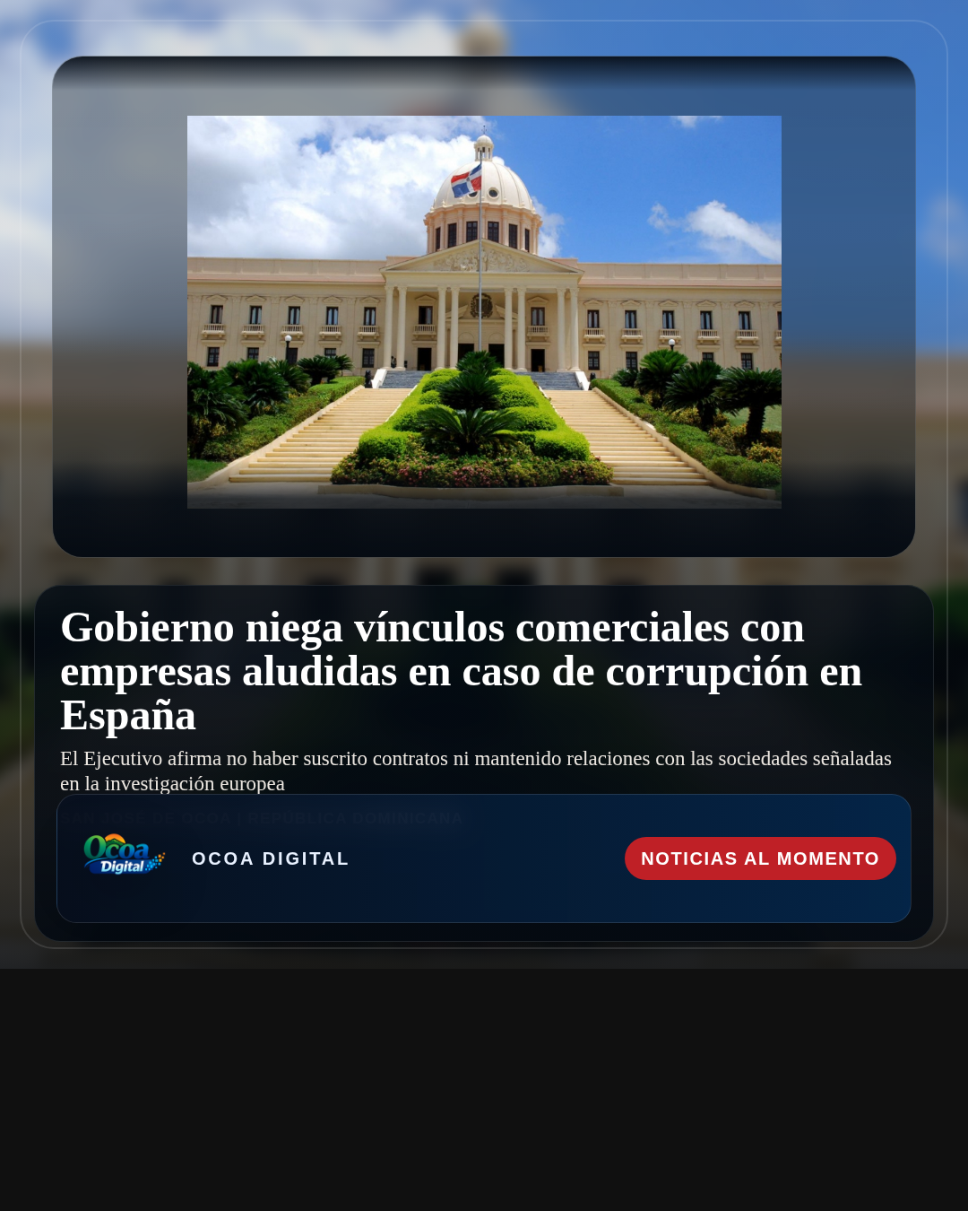 Gobierno niega vínculos comerciales con empresas aludidas en caso de corrupción en España
