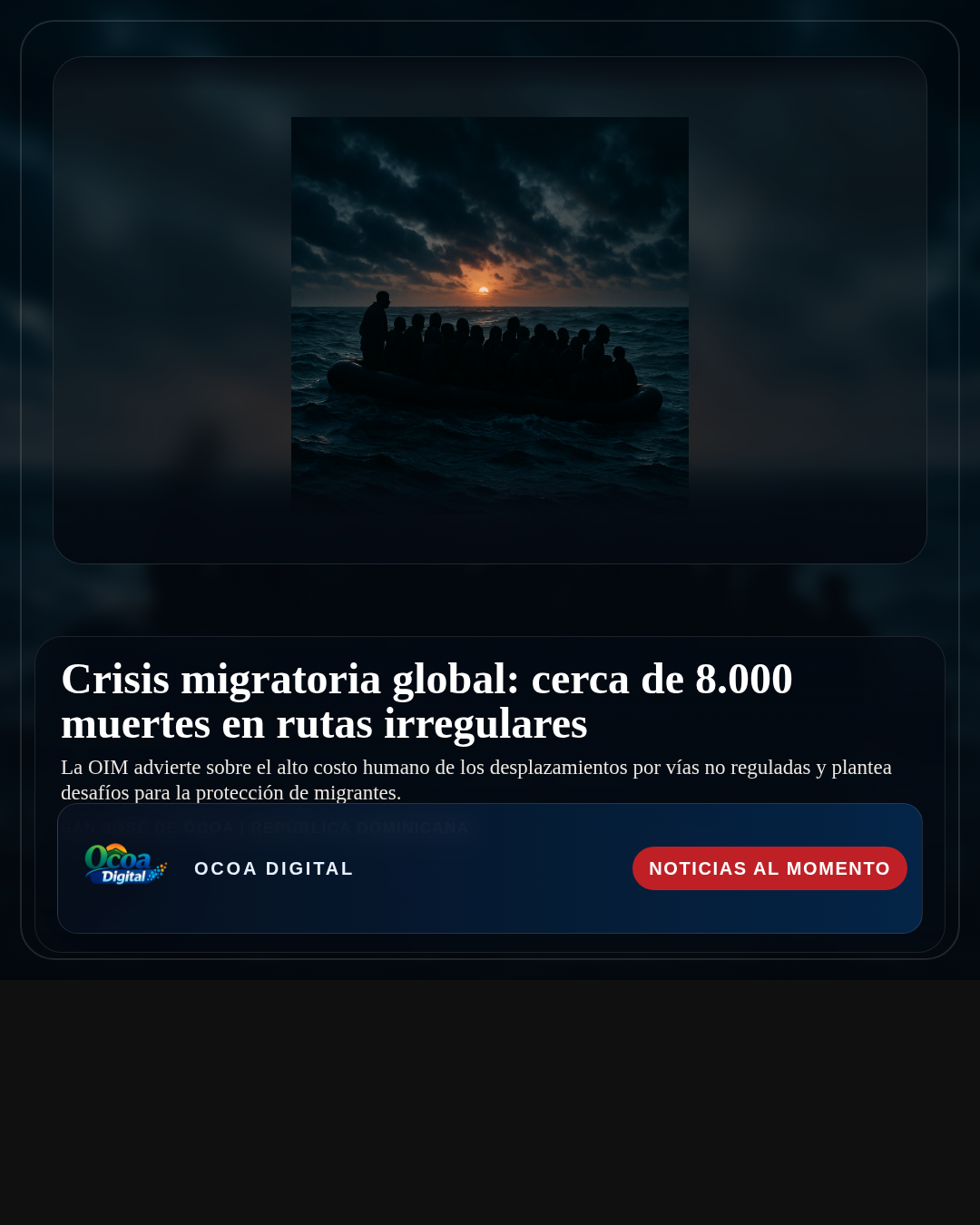Crisis migratoria global: cerca de 8.000 muertes en rutas irregulares
