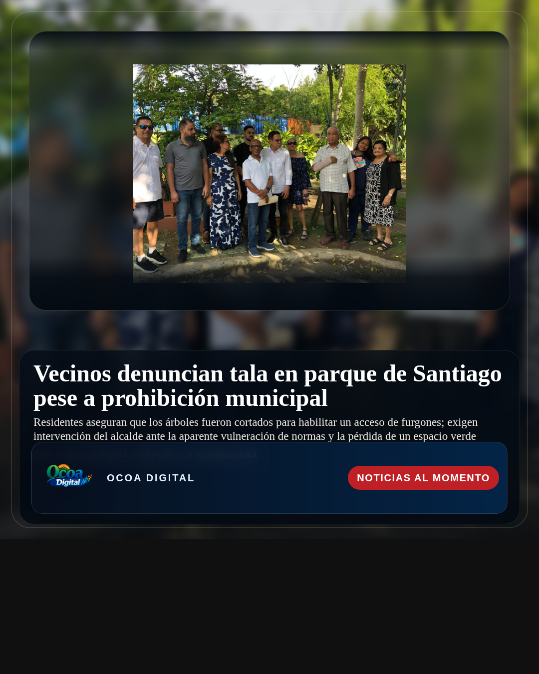 Vecinos denuncian tala en parque de Santiago pese a prohibición municipal