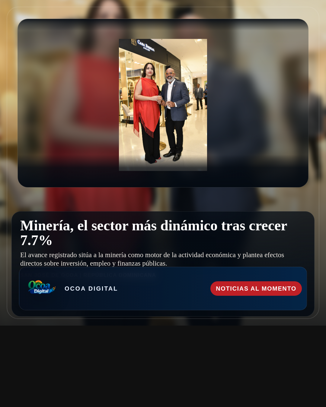 Minería, el sector más dinámico tras crecer 7.7%