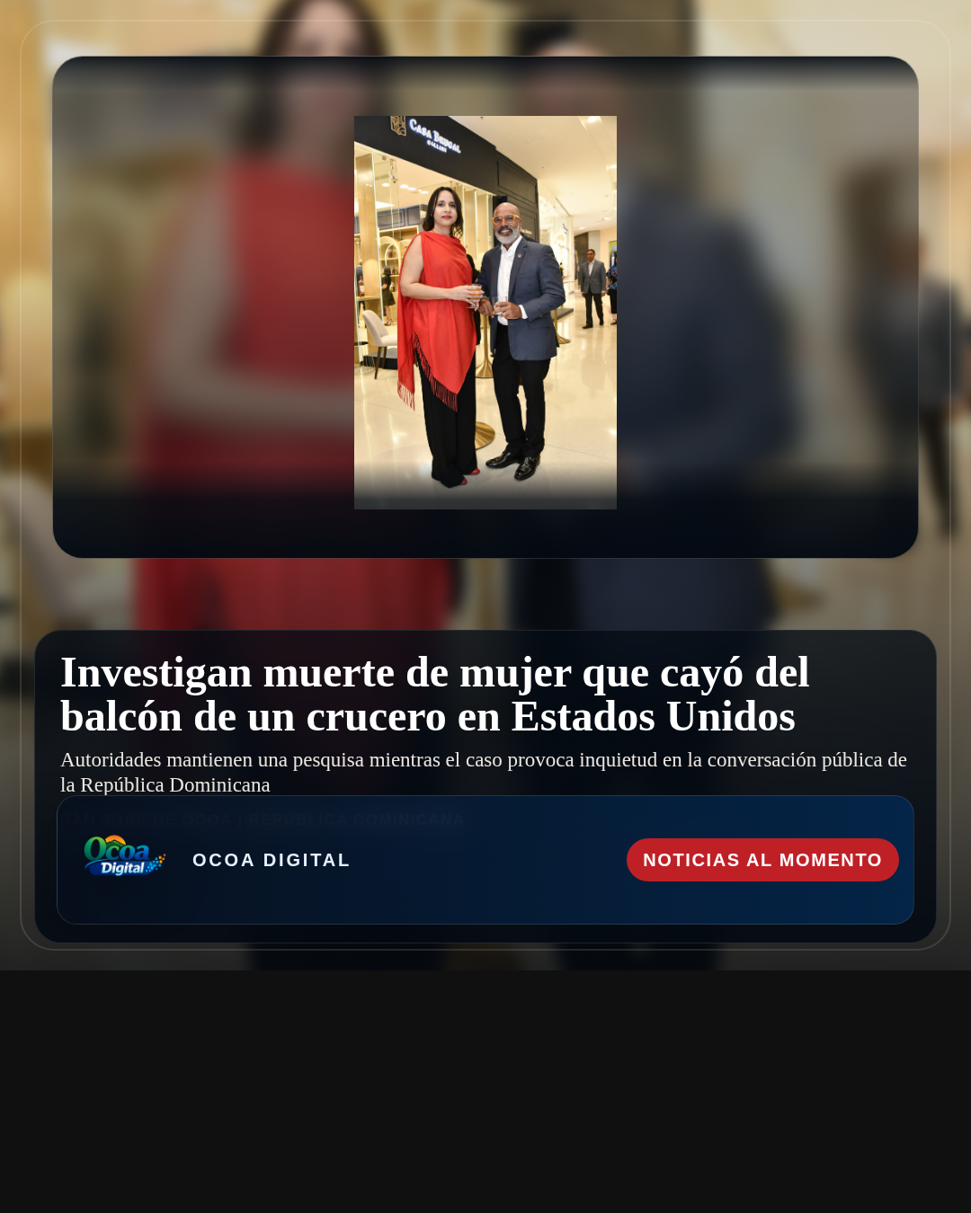 Investigan muerte de mujer que cayó del balcón de un crucero en Estados Unidos