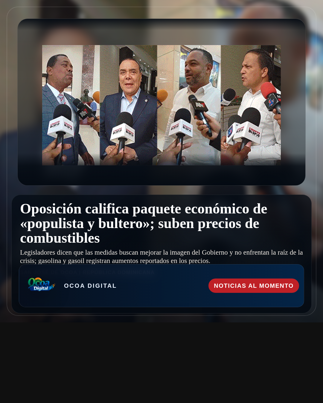 Oposición califica paquete económico de «populista y bultero»; suben precios de combustibles
