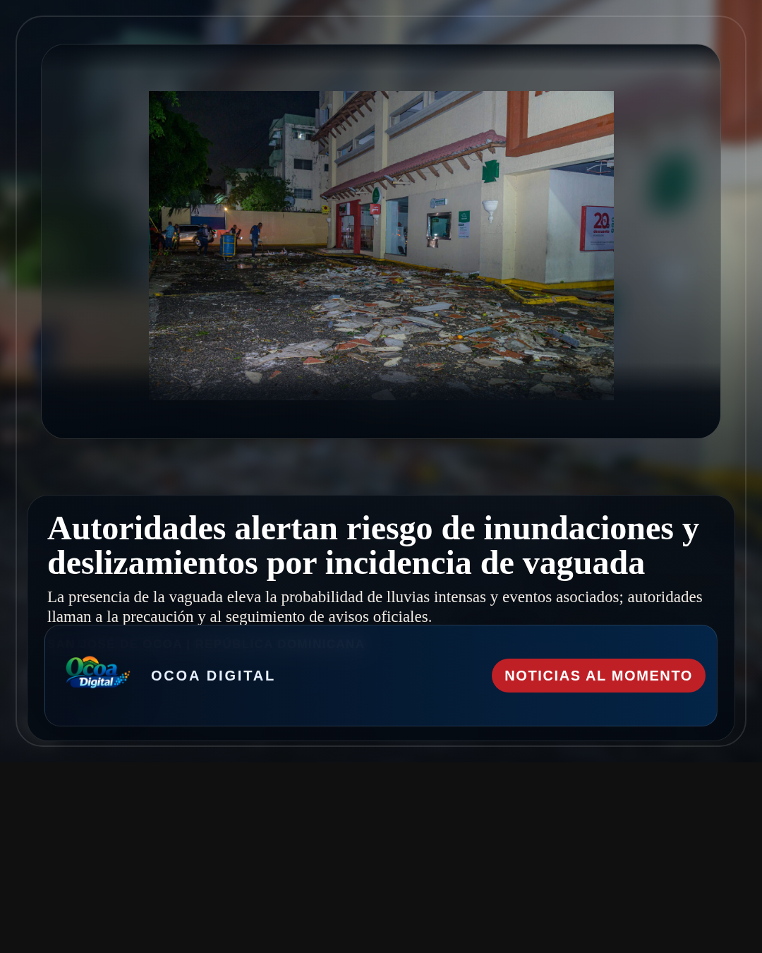 Autoridades alertan riesgo de inundaciones y deslizamientos por incidencia de vaguada