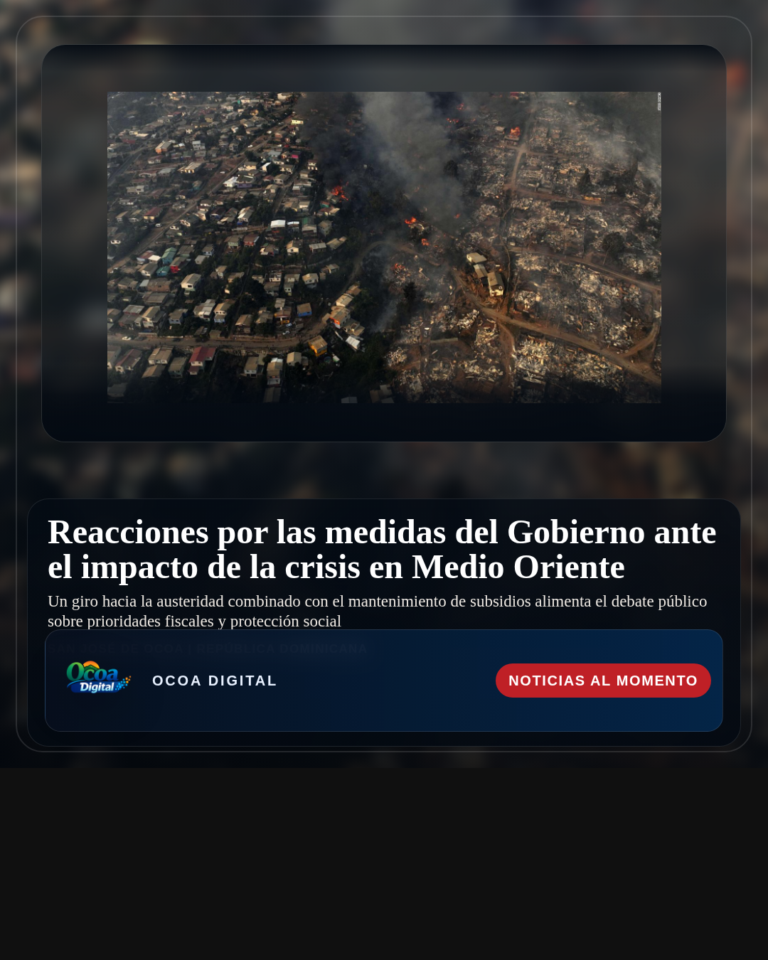 Reacciones por las medidas del Gobierno ante el impacto de la crisis en Medio Oriente
