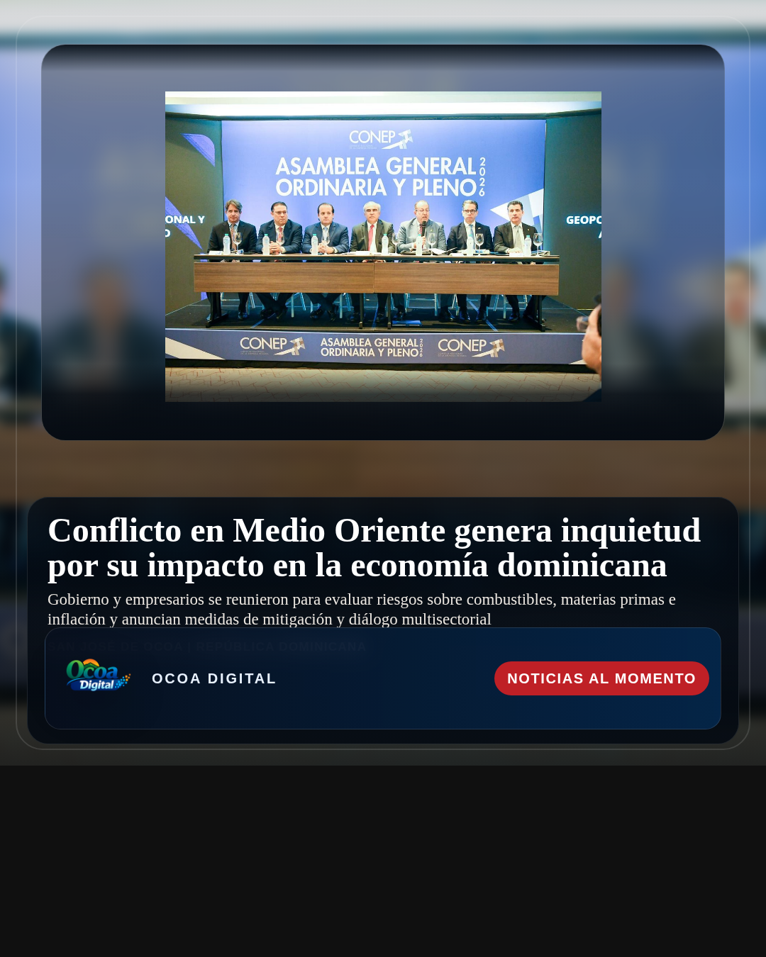 Conflicto en Medio Oriente genera inquietud por su impacto en la economía dominicana