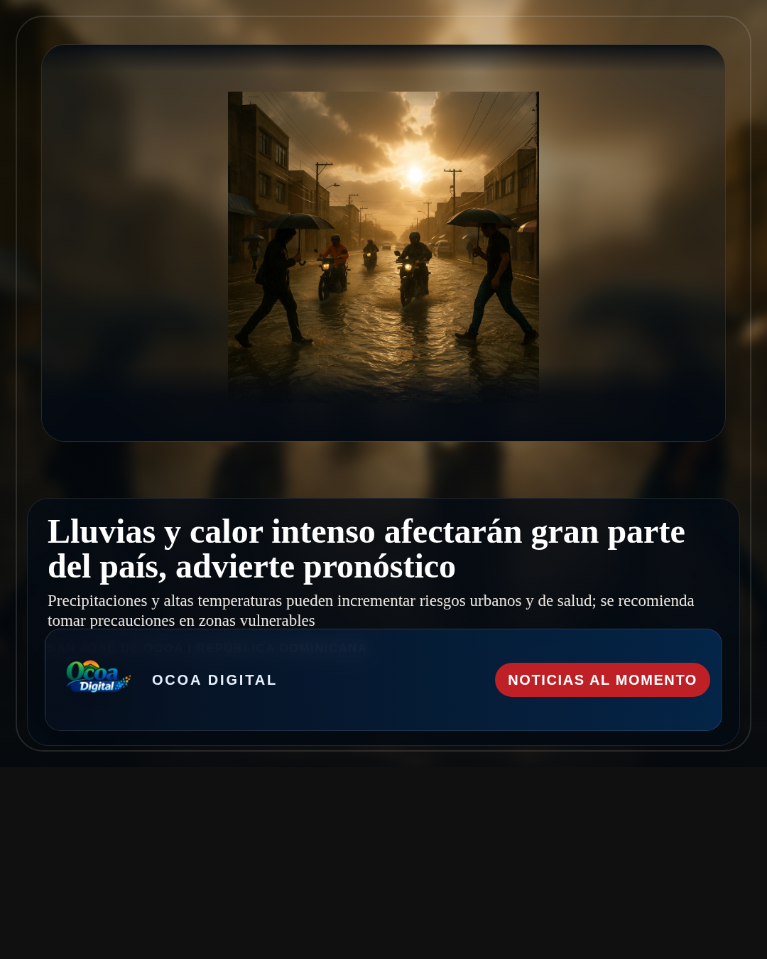 Lluvias y calor intenso afectarán gran parte del país, advierte pronóstico