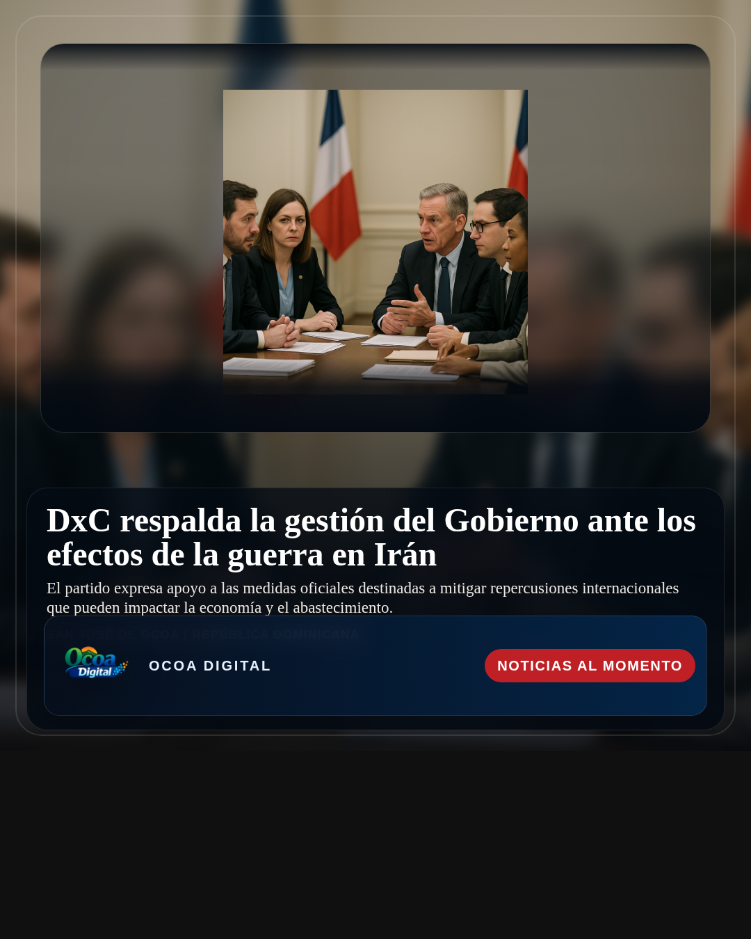 DxC respalda la gestión del Gobierno ante los efectos de la guerra en Irán