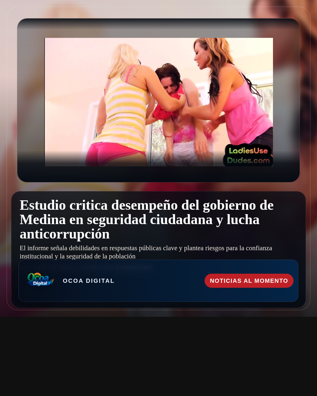 Estudio critica desempeño del gobierno de Medina en seguridad ciudadana y lucha anticorrupción