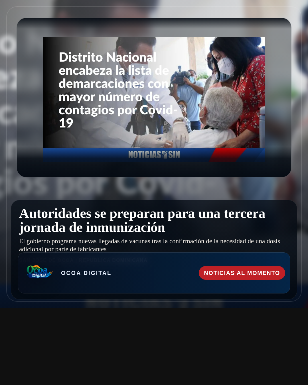 Autoridades se preparan para una tercera jornada de inmunización