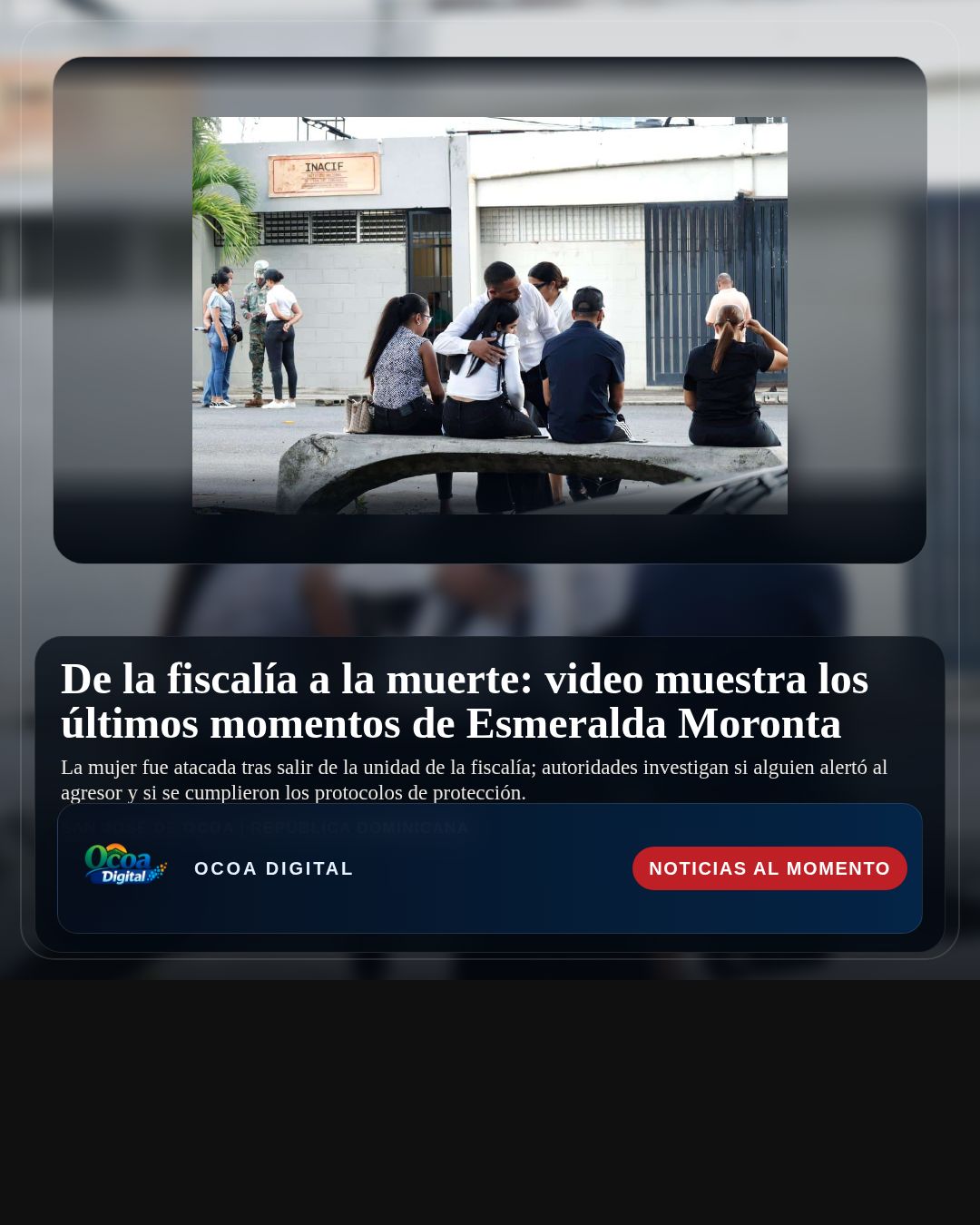 De la fiscalía a la muerte: video muestra los últimos momentos de Esmeralda Moronta