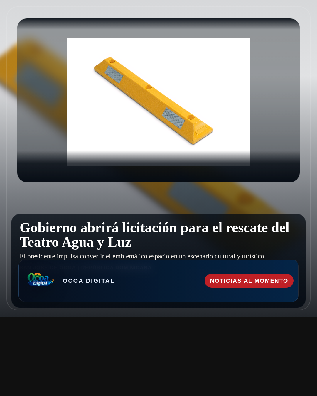 Gobierno abrirá licitación para el rescate del Teatro Agua y Luz
