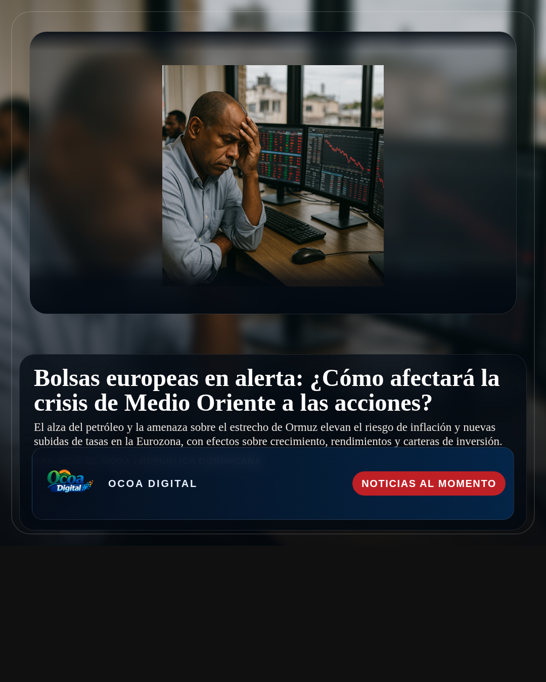 Bolsas europeas en alerta: ¿Cómo afectará la crisis de Medio Oriente a las acciones?