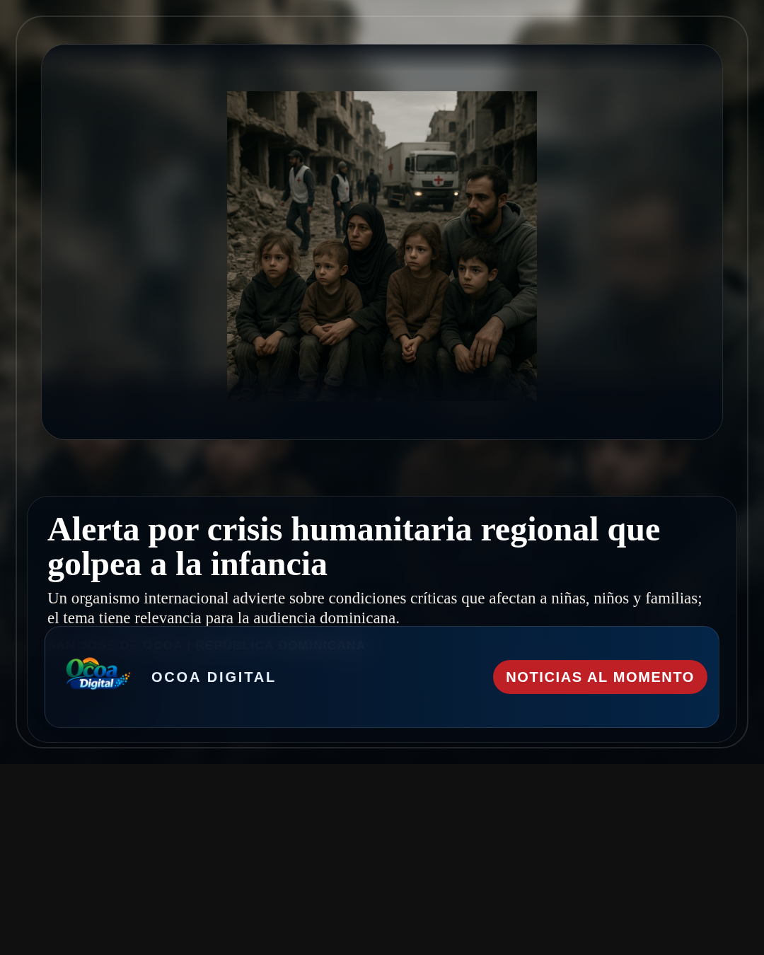 Alerta por crisis humanitaria regional que golpea a la infancia