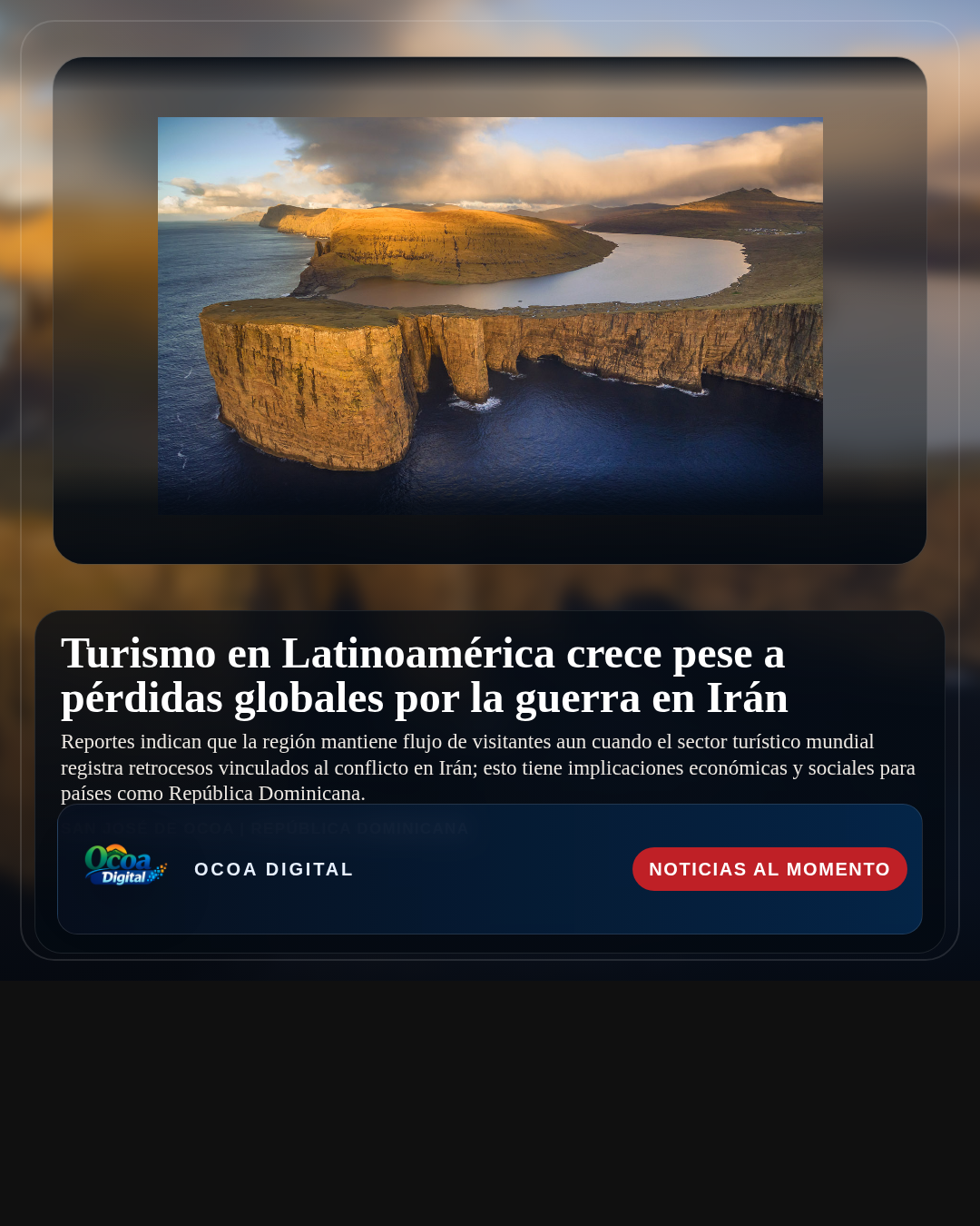 Turismo en Latinoamérica crece pese a pérdidas globales por la guerra en Irán
