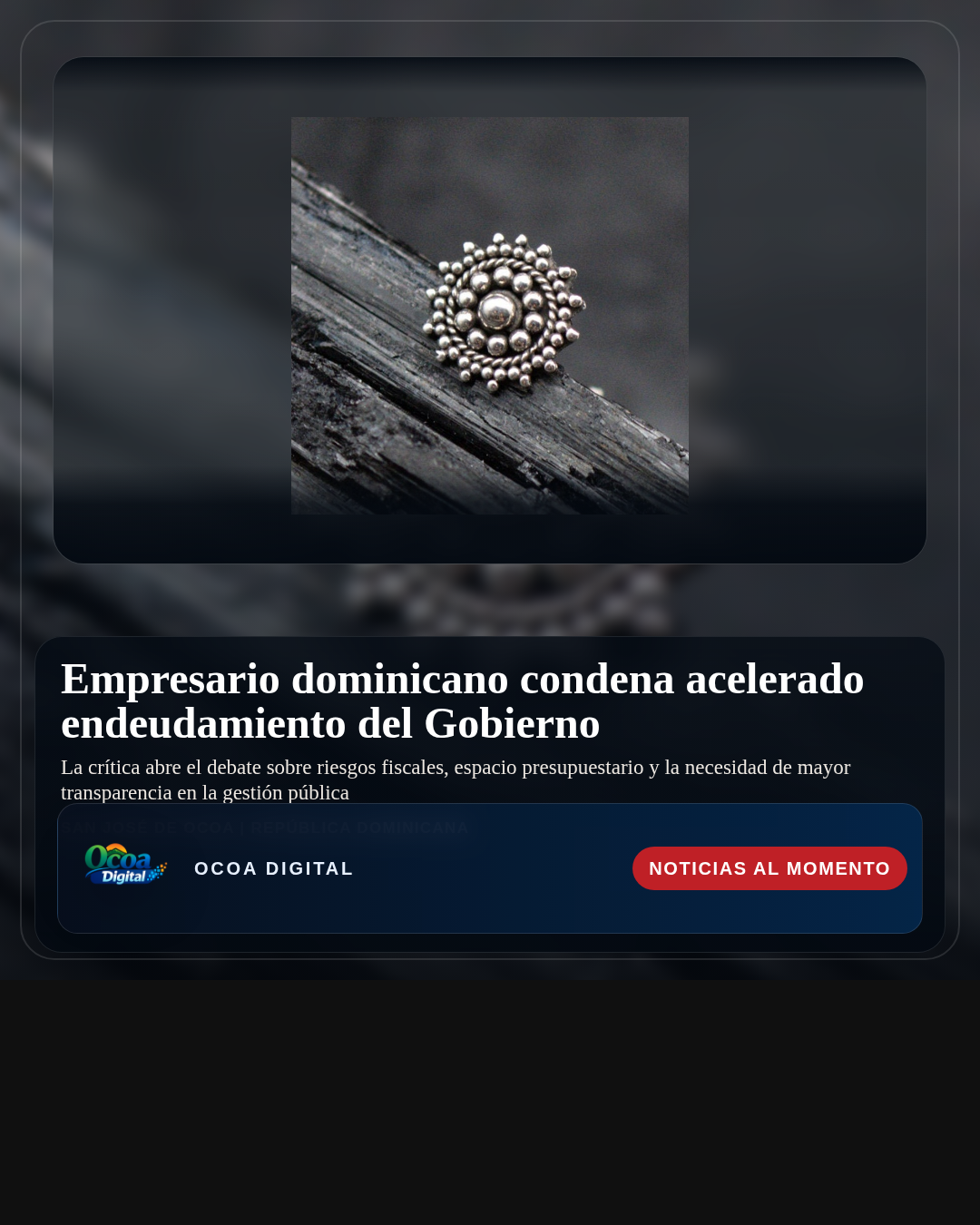 Empresario dominicano condena acelerado endeudamiento del Gobierno