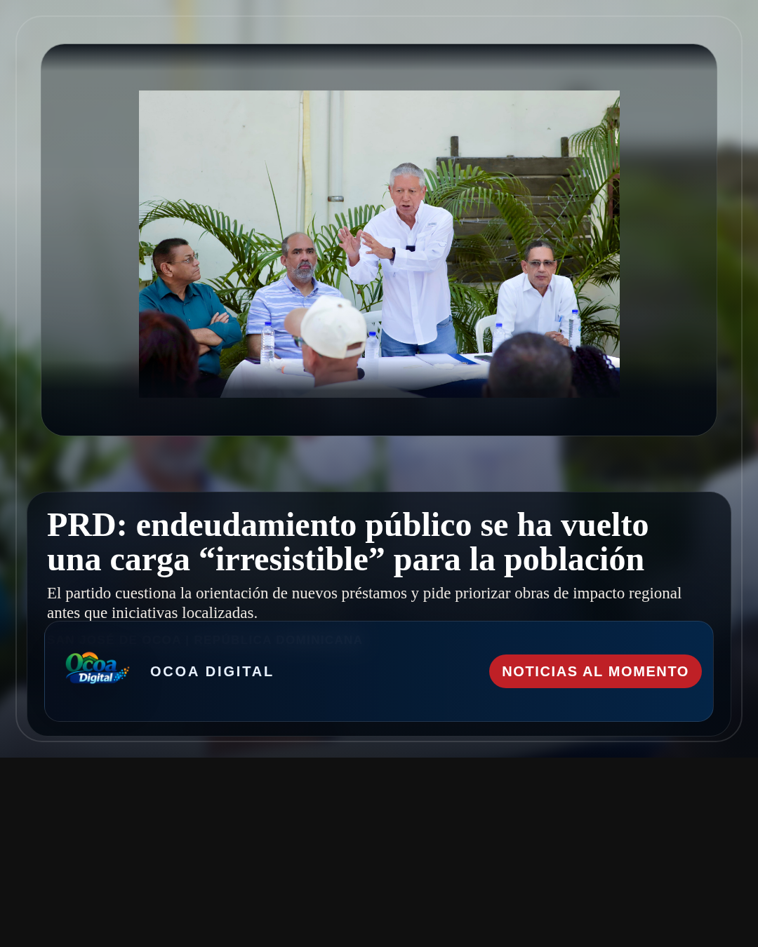 PRD: endeudamiento público se ha vuelto una carga “irresistible” para la población