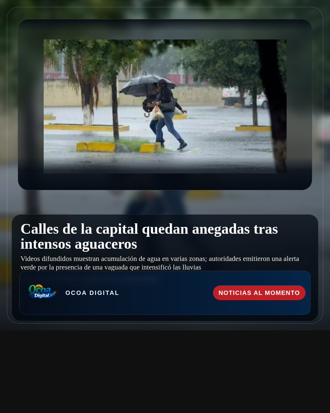 Calles de la capital quedan anegadas tras intensos aguaceros