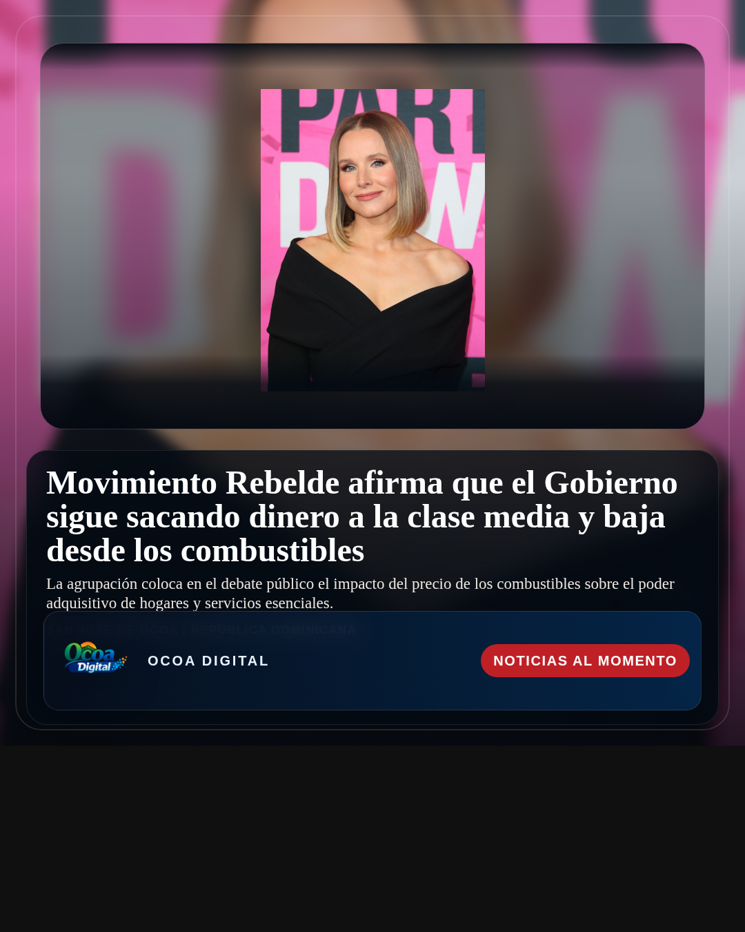 Movimiento Rebelde afirma que el Gobierno sigue sacando dinero a la clase media y baja desde los combustibles