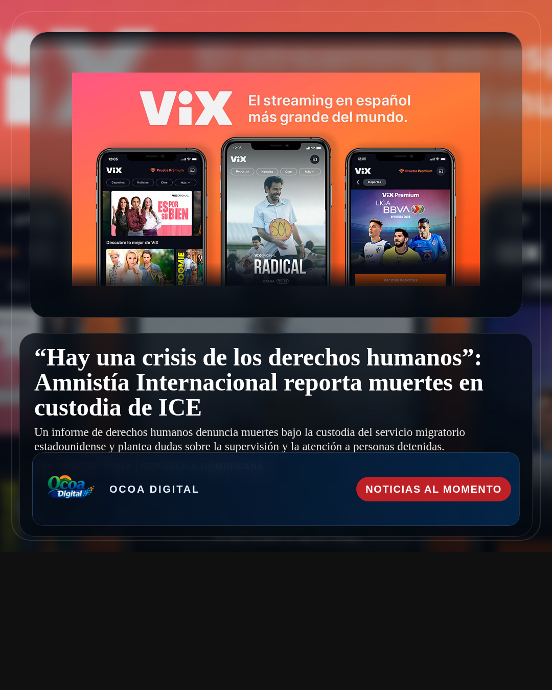 “Hay una crisis de los derechos humanos”: Amnistía Internacional reporta muertes en custodia de ICE