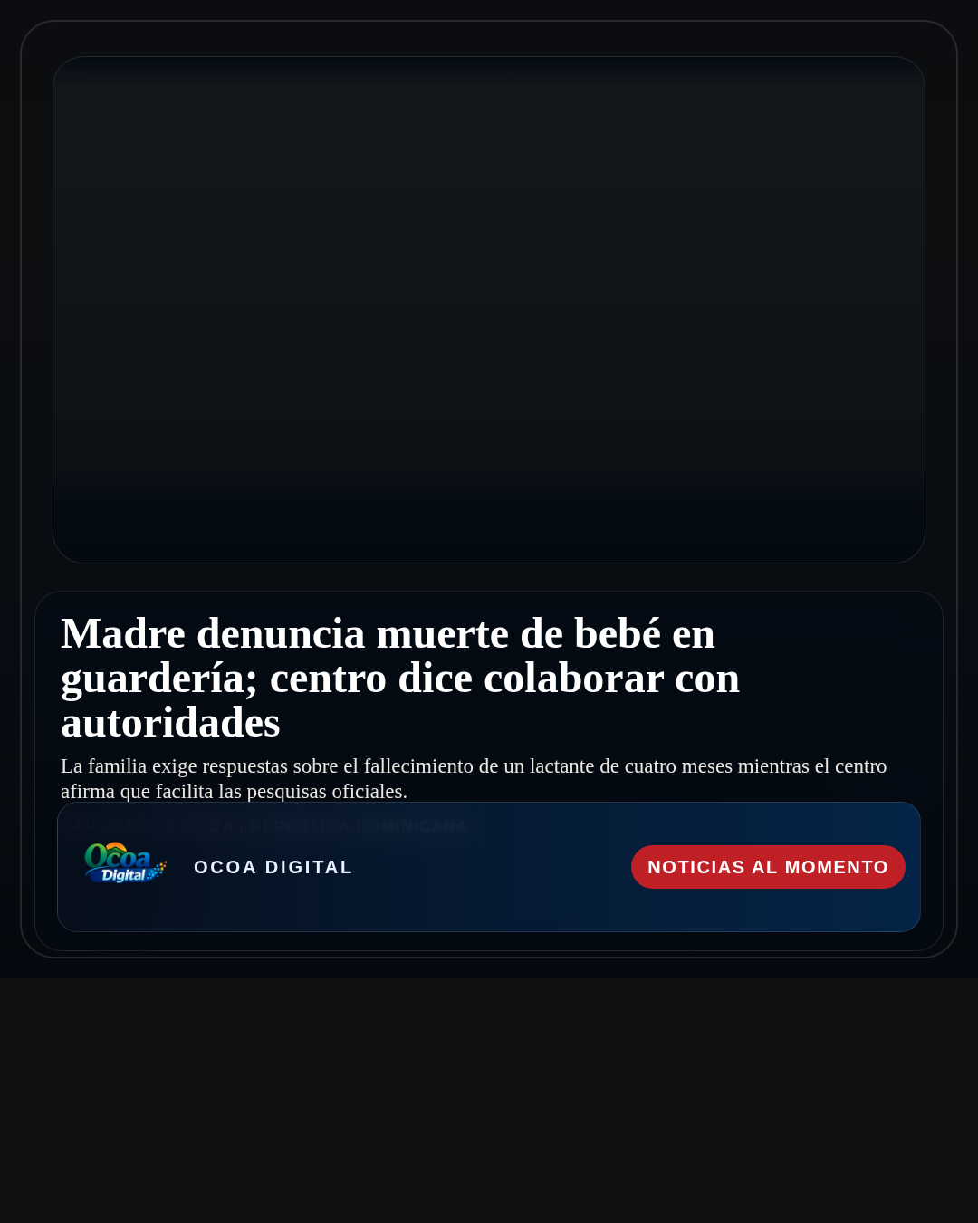 Madre denuncia muerte de bebé en guardería; centro dice colaborar con autoridades