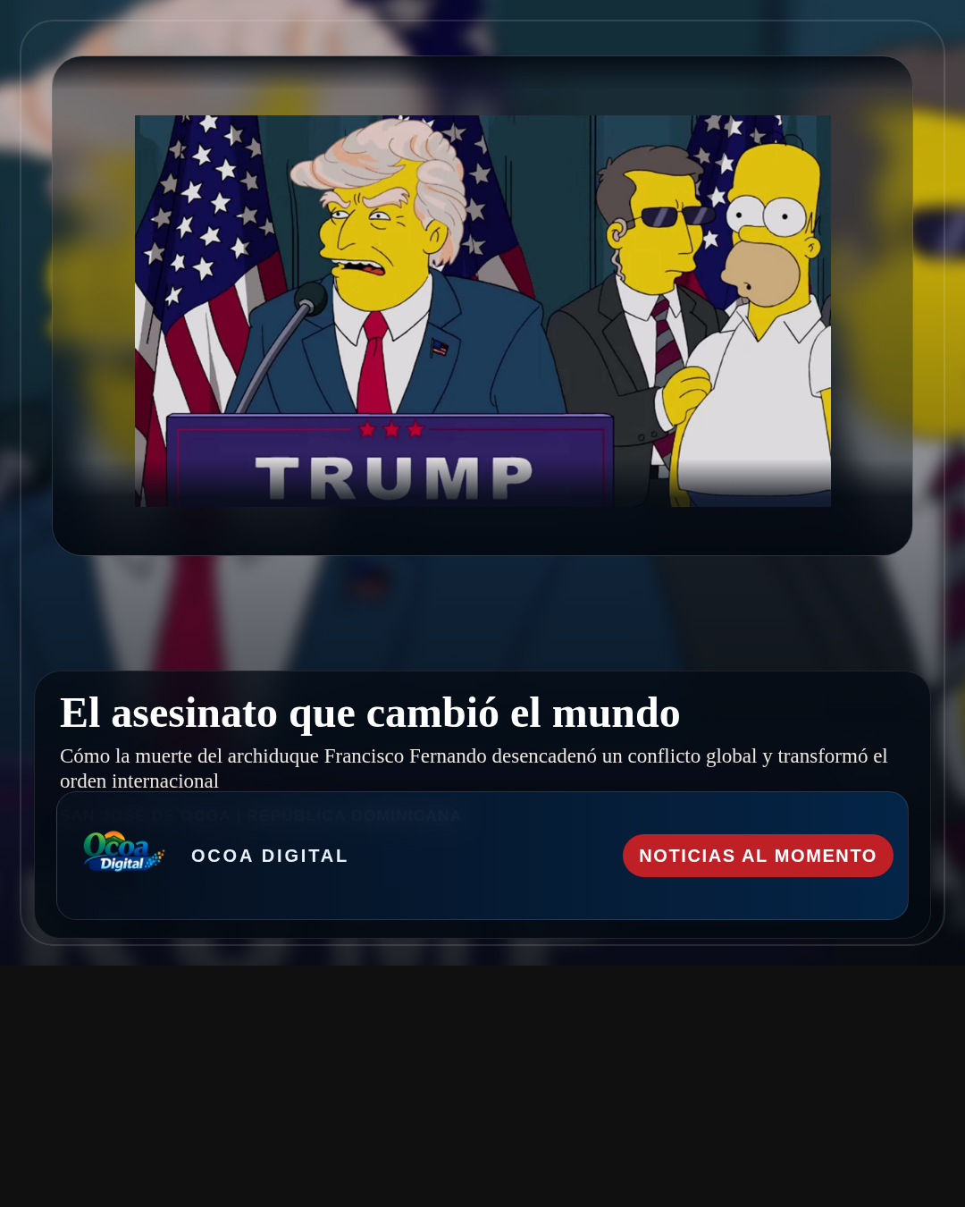 El asesinato que cambió el mundo